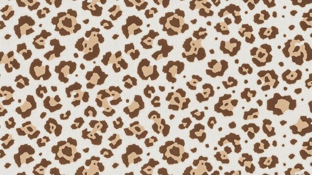 Seamless jacquard pattern featuring leopards for knitwear designs in winter themes, 2D illustration.