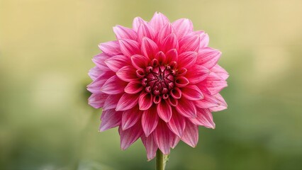 Floral Greeting Card Featuring Pink Dahlia Blossom