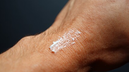 Applying Cream to Treat Skin Condition