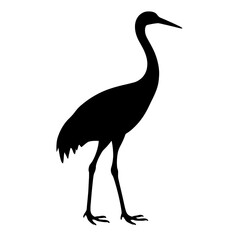 Obraz premium Crane silhouette victor style 