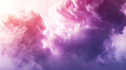 Fototapeta premium pink party fog. Isolated blue, teal, purple , aqua smoke cloud or think cloud. 3D special effects fog clouds graphic for white background 
