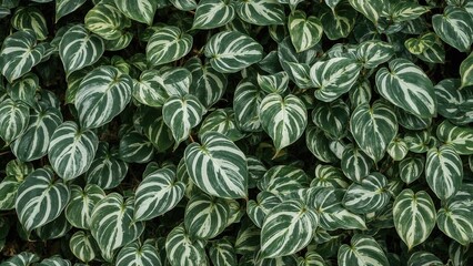 Philodendron hederaceum 'Silver Stripe' features vine-like growth and patterned foliage similar to its cousin 'Brasil', but with increased variegation.
