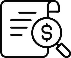 Financial Review: A detailed financial analysis using a magnifying glass and a document