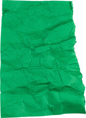 Crumpled green textured paper background suitable for creative projects and design elements