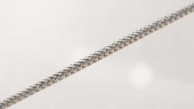 Zoomed-in image of a data cable with a smooth background - Powered by Adobe