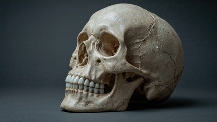 Human skull copy crafted to meet medical specifications