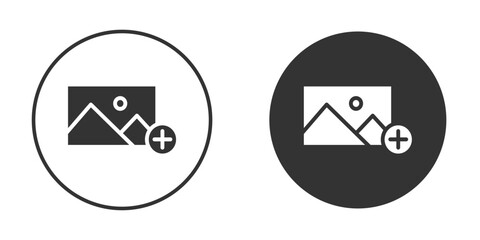 Add photos icon clipart vector designs for graphic projects
