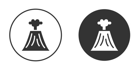 Volcano icon clipart vector designs for graphic projects