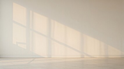 Obraz premium Radiant wall inside a bare room