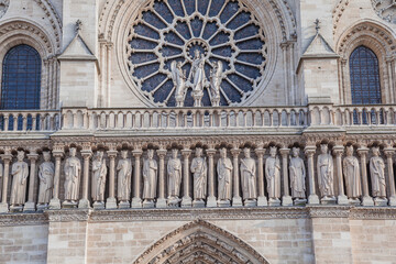 Notre-Dame cathedral, exteriors, Paris, France