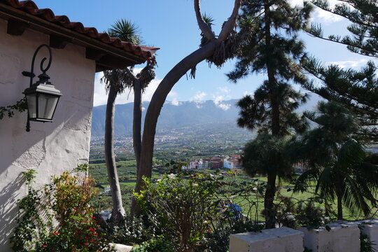 Klostergarten Kloster El Monasterio an dem Vulkanberg Monta&ntilde;a de los Frailes im Orotavatal auf Teneriffa