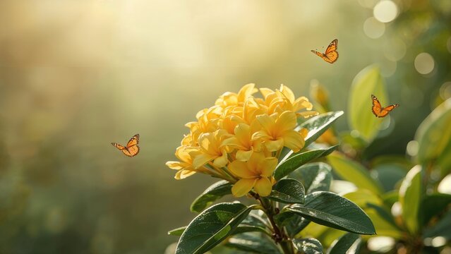 Yellow Soka and Ixora Plant Types