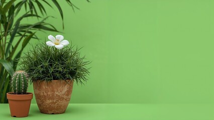 Cherish my spiky plant environment with garden leaves and natural elements