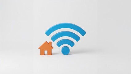 Independent Wifi emblem paired with a home graphic on a clean white surface.