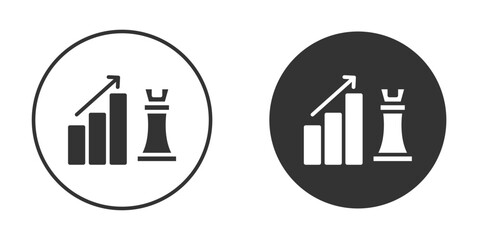 Marketing strategy icon clipart vector designs for graphic projects