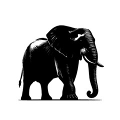 Geometric Elephant Vector – Modern Abstract Wildlife Animal Design