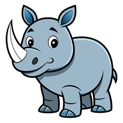 cartoon rhino cartoon