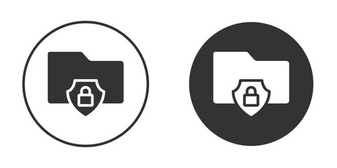 Folder security icon clipart vector designs for graphic projects