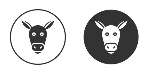 Donkey icon clipart vector designs for graphic projects