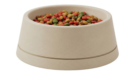 Isolated pet food bowl