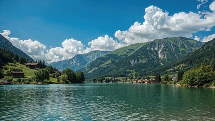 Fototapeta premium Picturesque Countryside with Rolling Hills