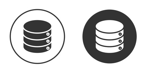Cylinder database icon clipart vector designs for graphic projects