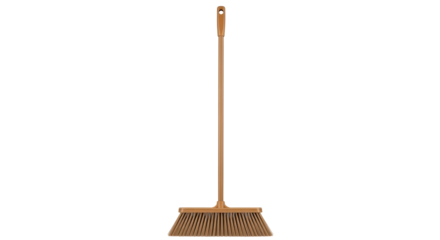 Isolated Straw Broom
