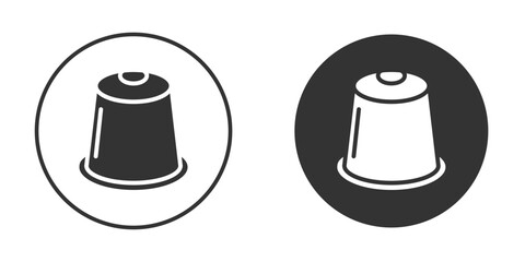 Coffee capsule icon clipart vector designs for graphic projects