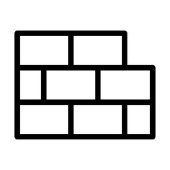 
Illustration showing black icons of building materials and everything related to construction on a white background