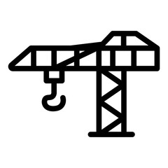 
Illustration showing black icons of building materials and everything related to construction on a white background