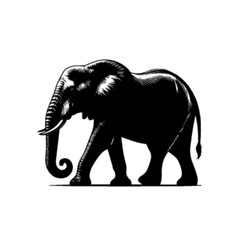 Tribal Elephant Vector – Ethnic Style Wildlife Animal Illustration