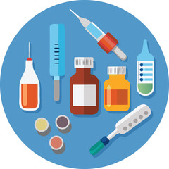 vector set of medical icons