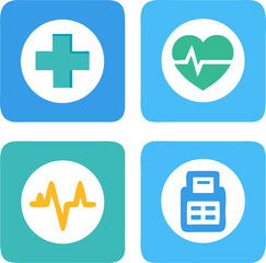 Fototapeta premium medical icons set