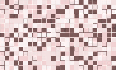 Abstract mosaic pattern in soft pink and brown hues.  Ideal for backgrounds, website design, or textile prints.  Subtle texture and repeating design creates a calming, sophisticated visual.