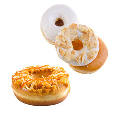 donut on white background