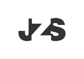 JZS logo design. Initial letter J Z S bold font style for tech startups, consulting, corporate branding. Creative company name, headlines typography identity, trendy logotype.