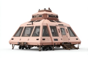 Futuristic transport module with a distinctive design exploring innovative technology