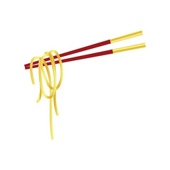 Chopstick With Noodles