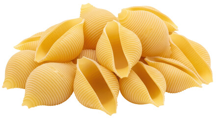 Isolated Pile of Conchiglie Pasta