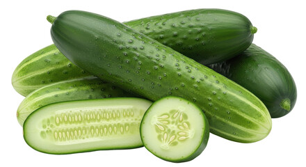 Isolated Cucumbers