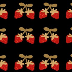 set of gift bows with ribbons. kawaii design. 