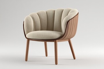 Stylish modern chair with a unique design and comfortable seating arrangement for contemporary interiors