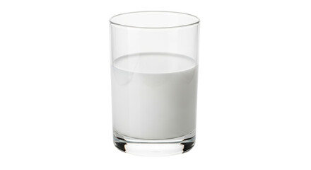 Isolated Glass of Milk
