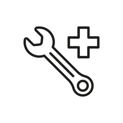 Maintenance Line Icon Vector Design For Interface