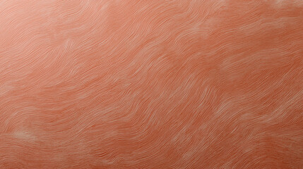 Fototapeta premium Textured pale rust wall with subtle wave pattern creates calm and warm atmosphere, perfect for interior design or background use in various creative projects