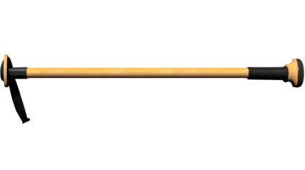 Hiking pole with grip and strap for outdoor adventures