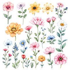 seamless background with flowers
