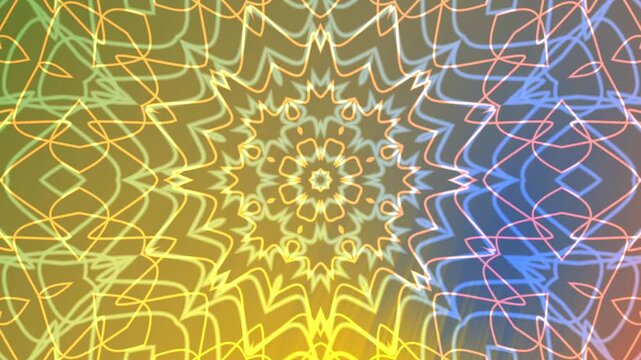 1950s Kitchen Animated kaleidoscope pattern with vibrant colors, seamless looping, and psychedelic visuals.
