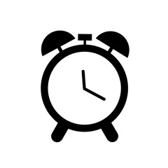 alarm clock vector on white background
