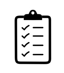 clipboard vector with checkmark in trendy design